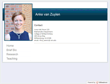 Tablet Screenshot of ankevanzuylen.com
